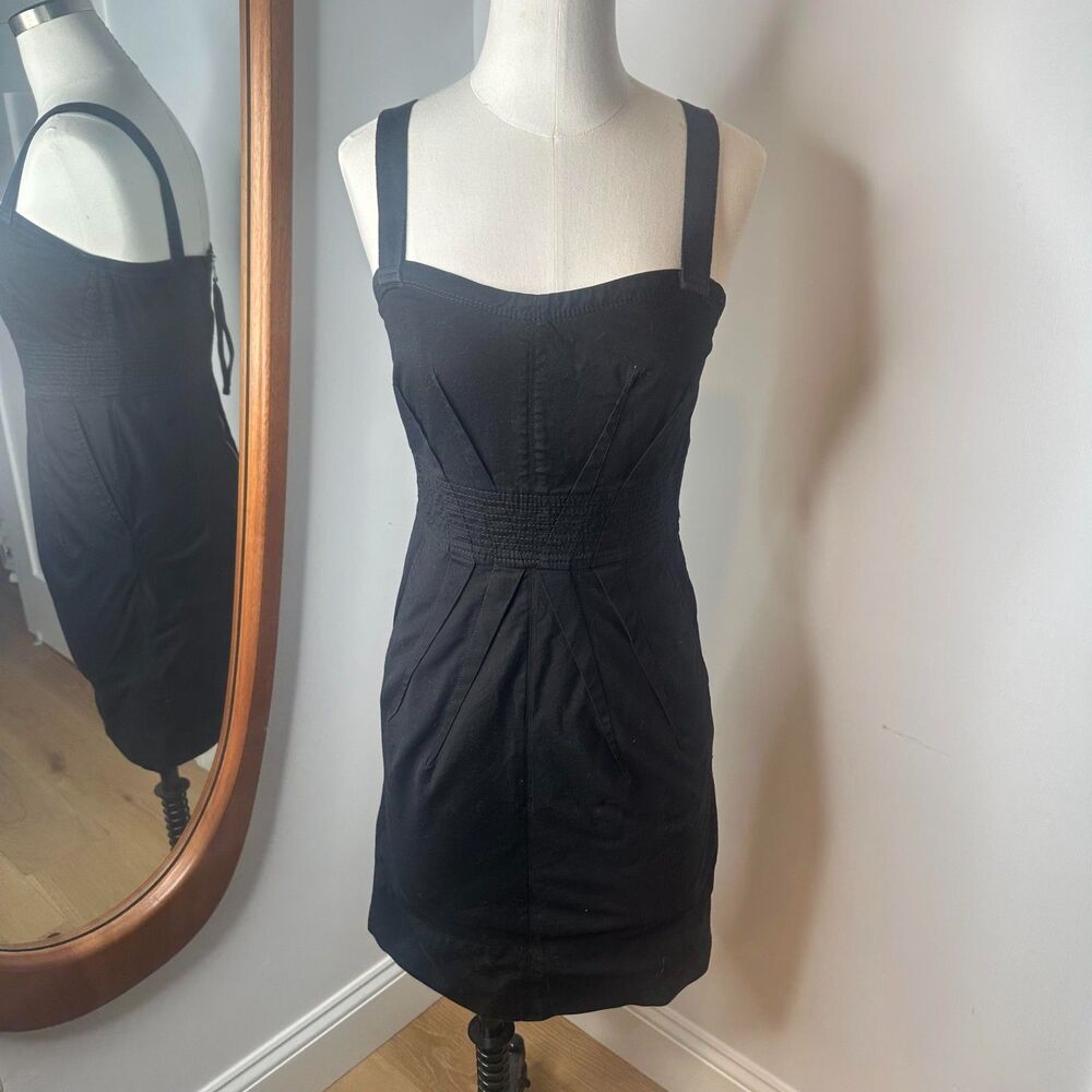 Black Marc by Marc Jacobs cotton spring summer minidress retro style sweetheart